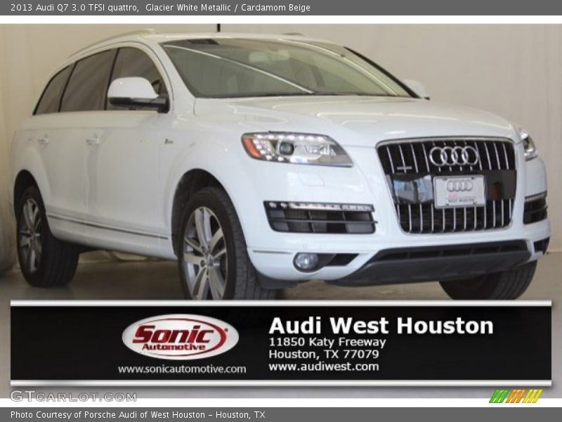 Glacier White Metallic / Cardamom Beige 2013 Audi Q7 3.0 TFSI quattro