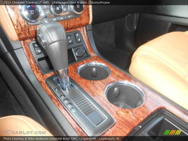 Champagne Silver Metallic / Ebony/Mojave 2013 Chevrolet Traverse LT AWD