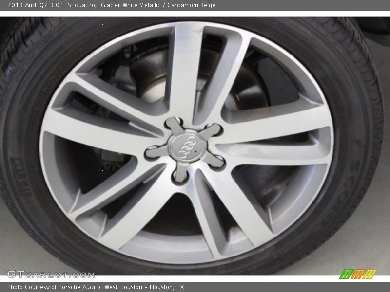 Glacier White Metallic / Cardamom Beige 2013 Audi Q7 3.0 TFSI quattro