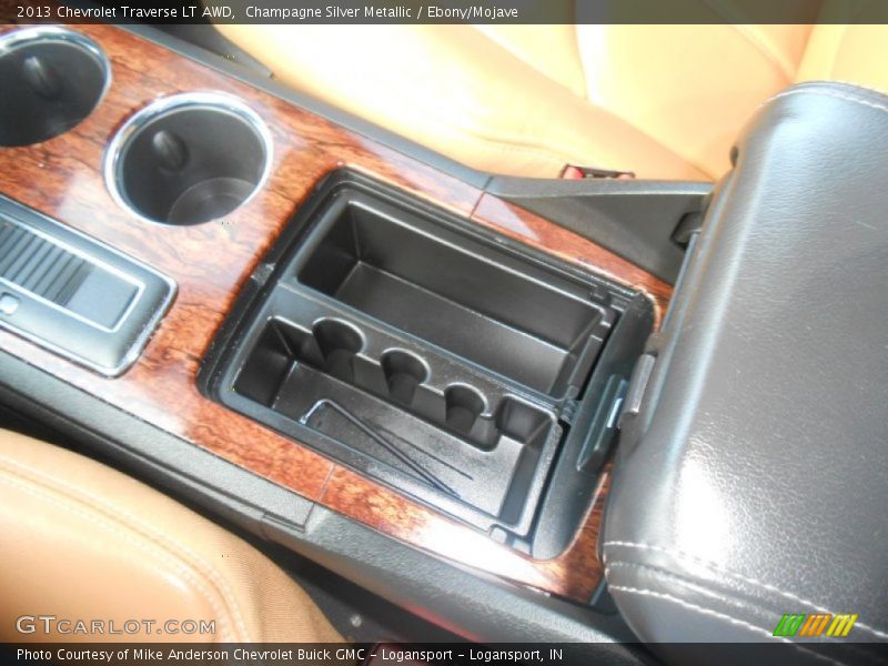 Champagne Silver Metallic / Ebony/Mojave 2013 Chevrolet Traverse LT AWD