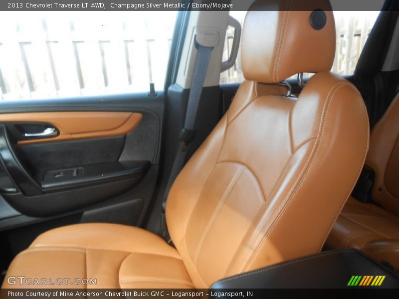 Champagne Silver Metallic / Ebony/Mojave 2013 Chevrolet Traverse LT AWD