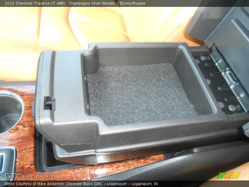 Champagne Silver Metallic / Ebony/Mojave 2013 Chevrolet Traverse LT AWD