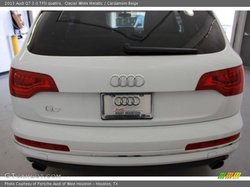 Glacier White Metallic / Cardamom Beige 2013 Audi Q7 3.0 TFSI quattro