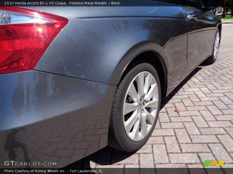 Polished Metal Metallic / Black 2010 Honda Accord EX-L V6 Coupe