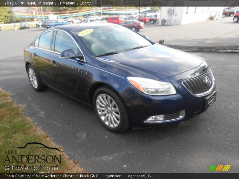 Midnight Blue Metallic / Ebony 2012 Buick Regal