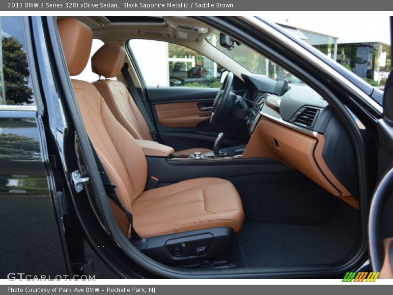 Black Sapphire Metallic / Saddle Brown 2013 BMW 3 Series 328i xDrive Sedan