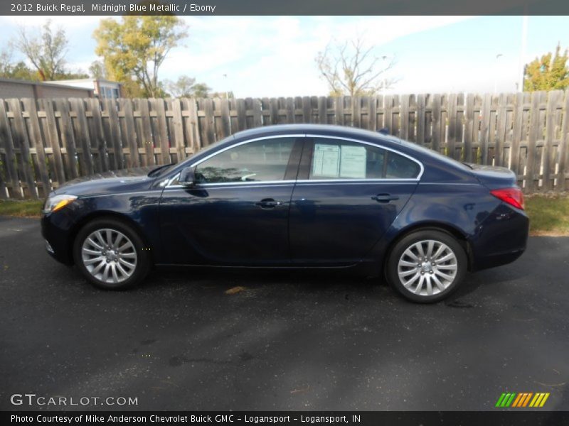 Midnight Blue Metallic / Ebony 2012 Buick Regal