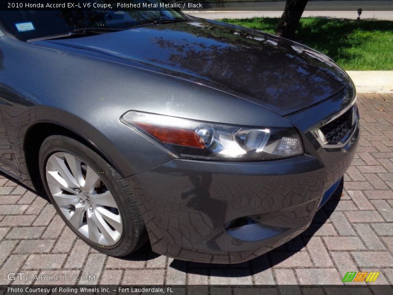 Polished Metal Metallic / Black 2010 Honda Accord EX-L V6 Coupe