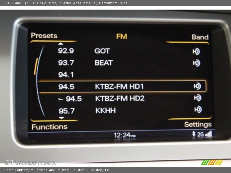 Glacier White Metallic / Cardamom Beige 2013 Audi Q7 3.0 TFSI quattro