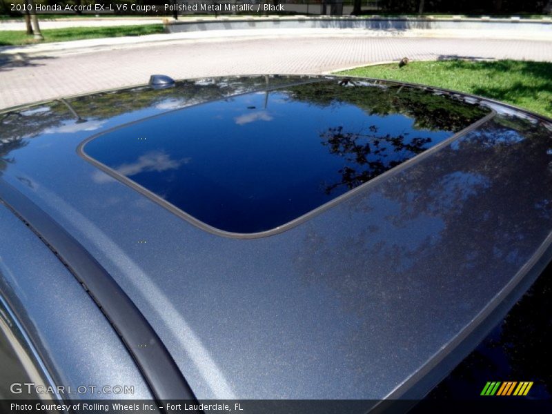 Polished Metal Metallic / Black 2010 Honda Accord EX-L V6 Coupe