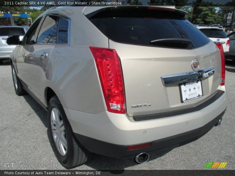 Gold Mist Metallic / Shale/Brownstone 2011 Cadillac SRX 4 V6 AWD