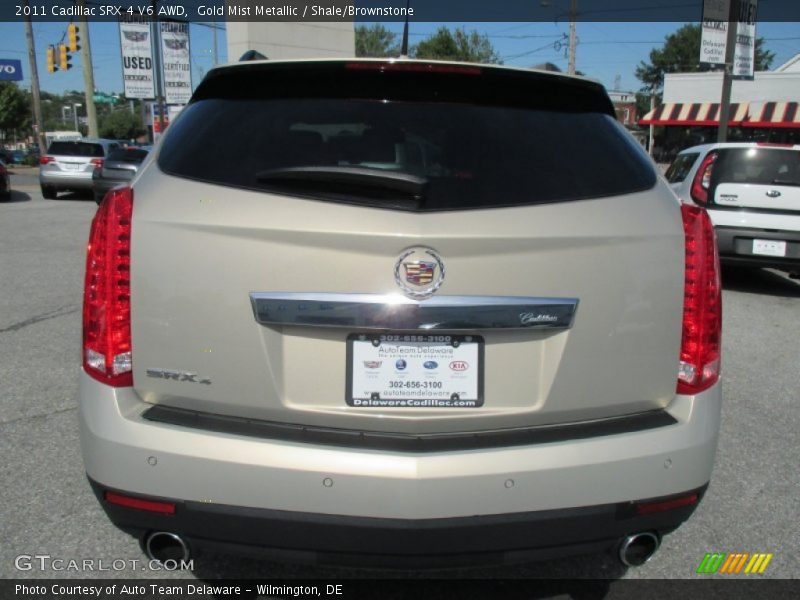 Gold Mist Metallic / Shale/Brownstone 2011 Cadillac SRX 4 V6 AWD