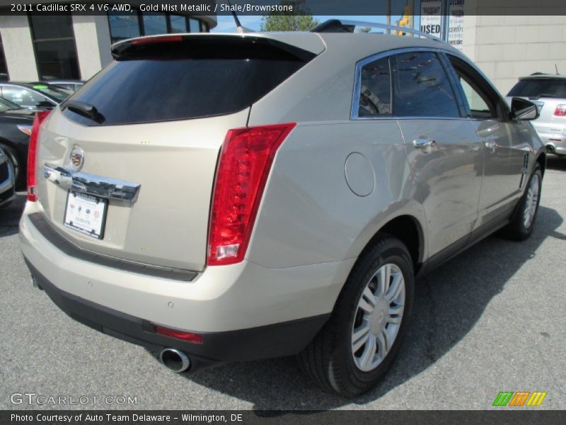 Gold Mist Metallic / Shale/Brownstone 2011 Cadillac SRX 4 V6 AWD