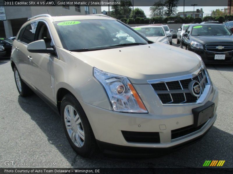 Gold Mist Metallic / Shale/Brownstone 2011 Cadillac SRX 4 V6 AWD