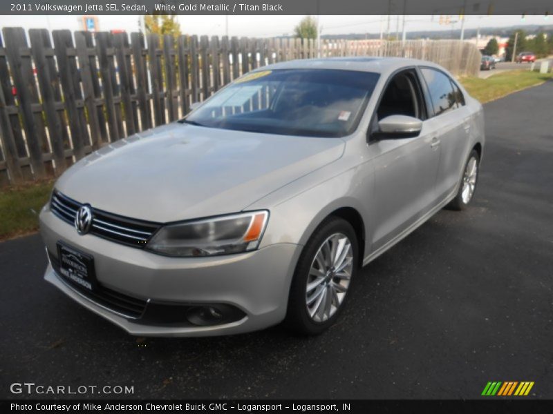 White Gold Metallic / Titan Black 2011 Volkswagen Jetta SEL Sedan