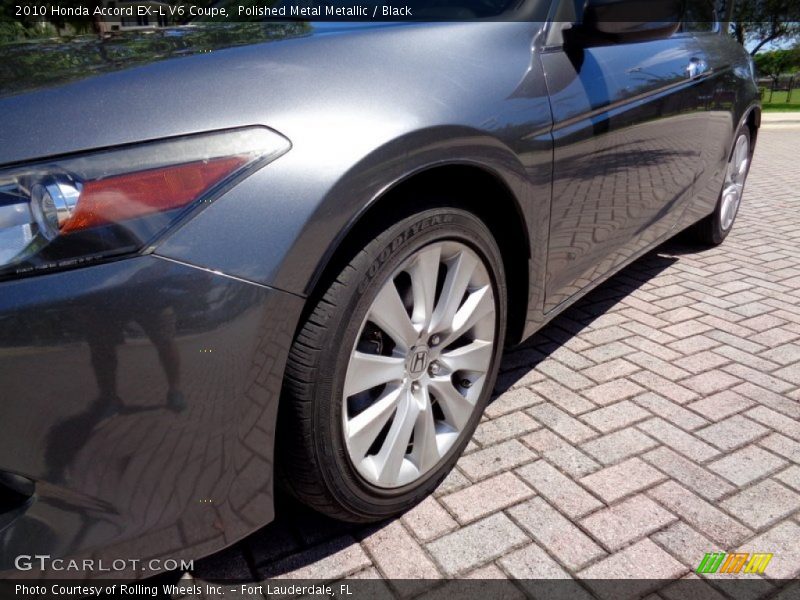 Polished Metal Metallic / Black 2010 Honda Accord EX-L V6 Coupe