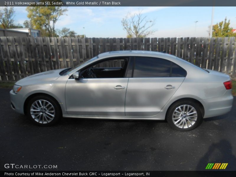 White Gold Metallic / Titan Black 2011 Volkswagen Jetta SEL Sedan