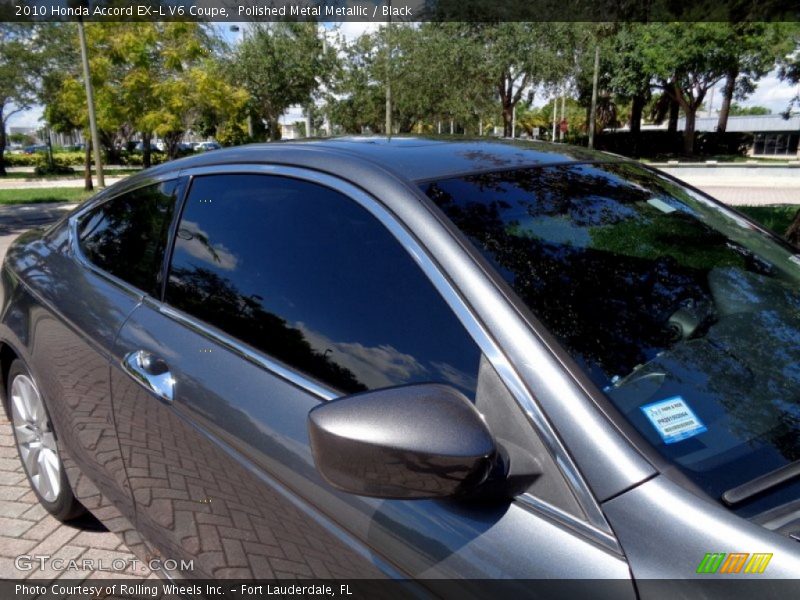 Polished Metal Metallic / Black 2010 Honda Accord EX-L V6 Coupe