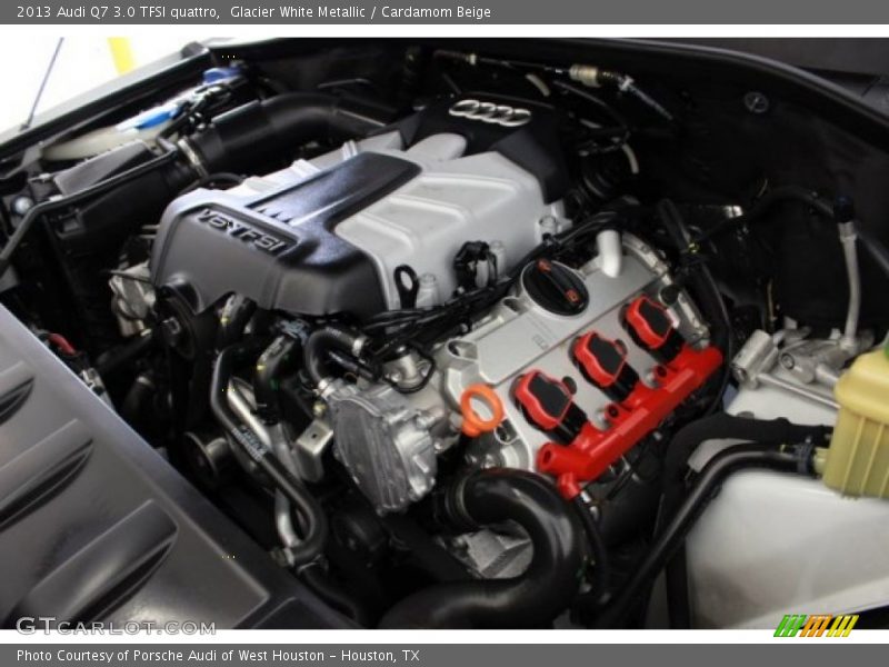 Glacier White Metallic / Cardamom Beige 2013 Audi Q7 3.0 TFSI quattro