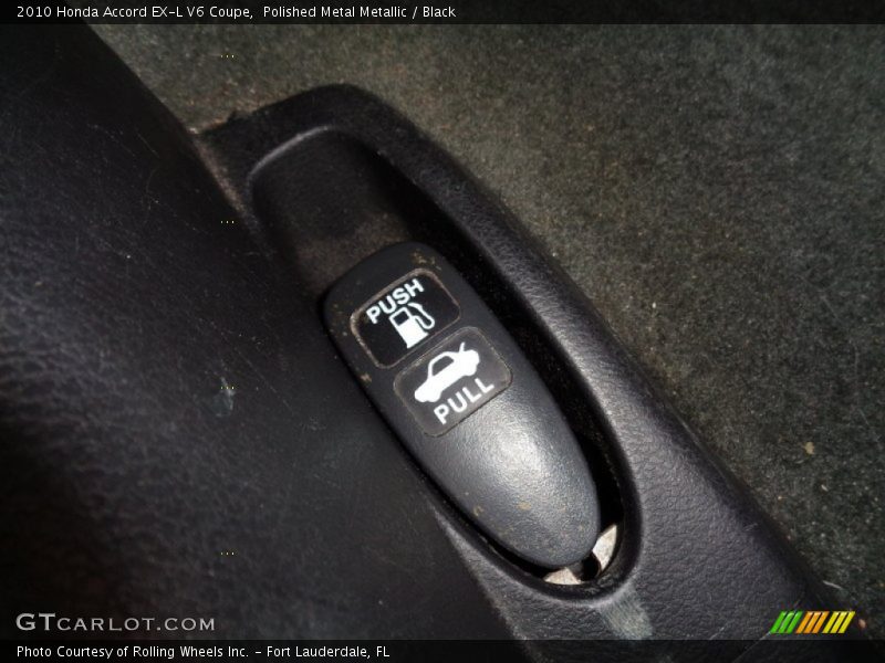 Polished Metal Metallic / Black 2010 Honda Accord EX-L V6 Coupe