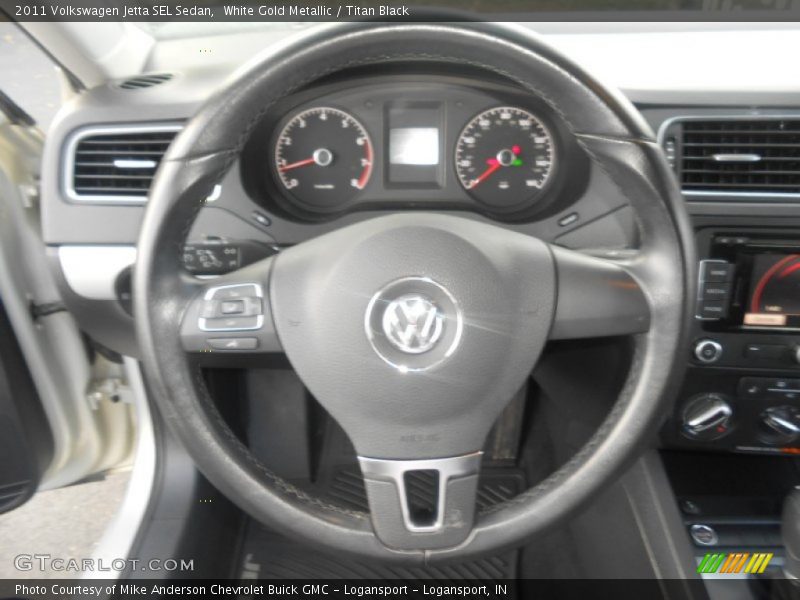 White Gold Metallic / Titan Black 2011 Volkswagen Jetta SEL Sedan