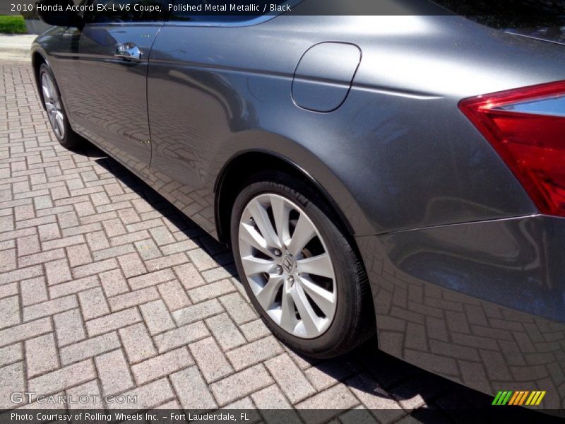 Polished Metal Metallic / Black 2010 Honda Accord EX-L V6 Coupe