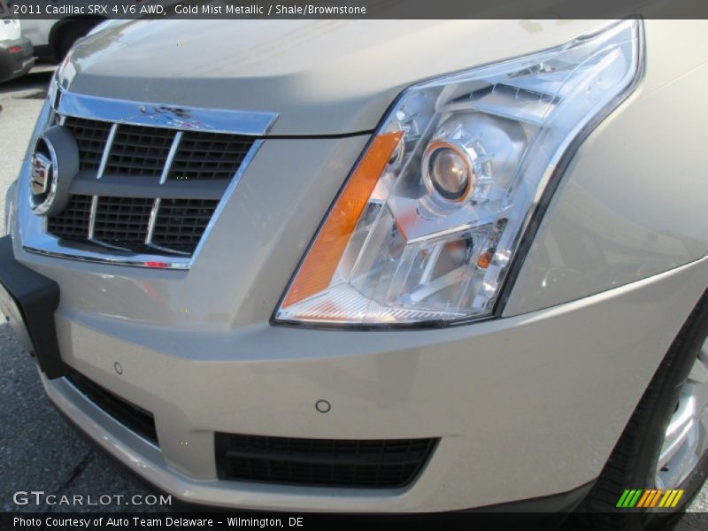 Gold Mist Metallic / Shale/Brownstone 2011 Cadillac SRX 4 V6 AWD