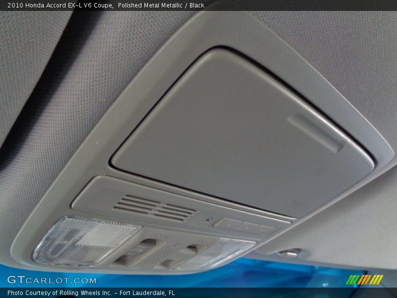 Polished Metal Metallic / Black 2010 Honda Accord EX-L V6 Coupe