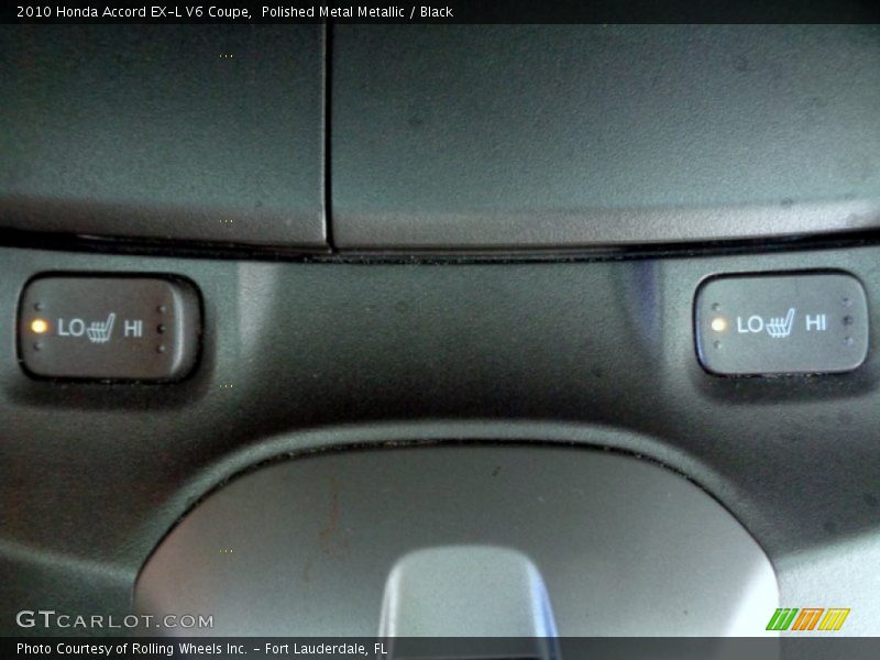 Polished Metal Metallic / Black 2010 Honda Accord EX-L V6 Coupe