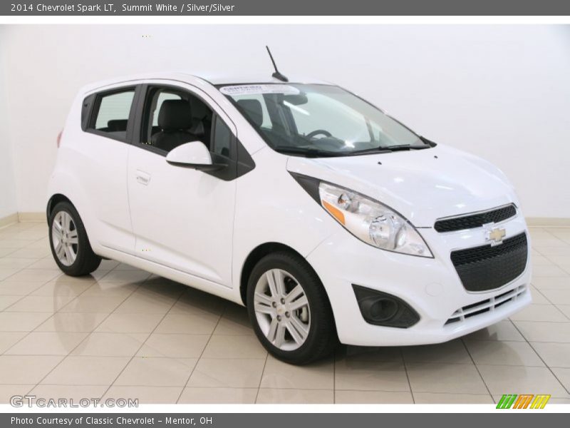 Summit White / Silver/Silver 2014 Chevrolet Spark LT