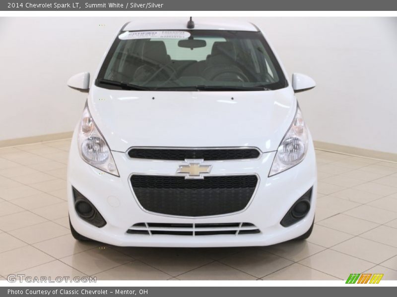 Summit White / Silver/Silver 2014 Chevrolet Spark LT