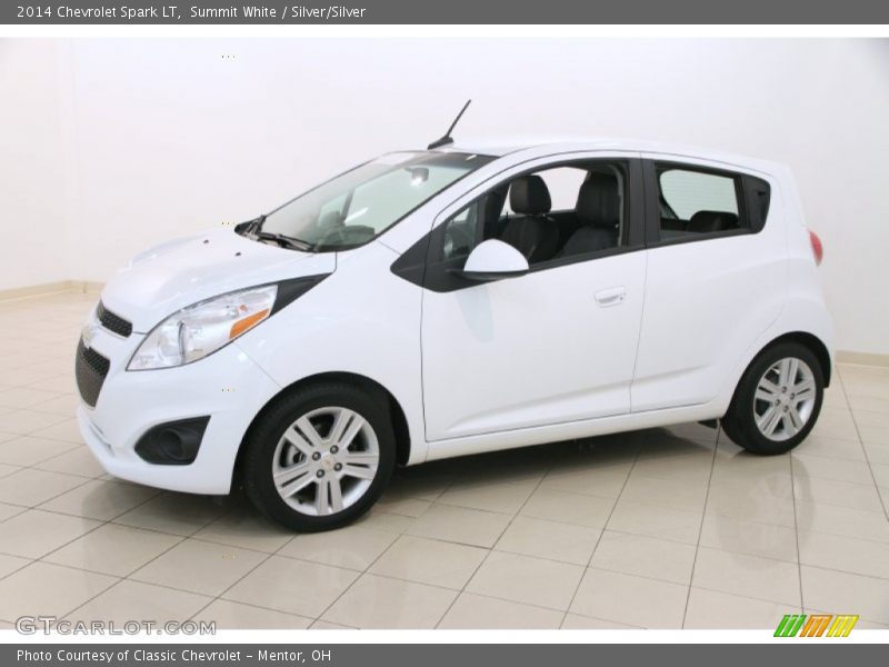 Summit White / Silver/Silver 2014 Chevrolet Spark LT