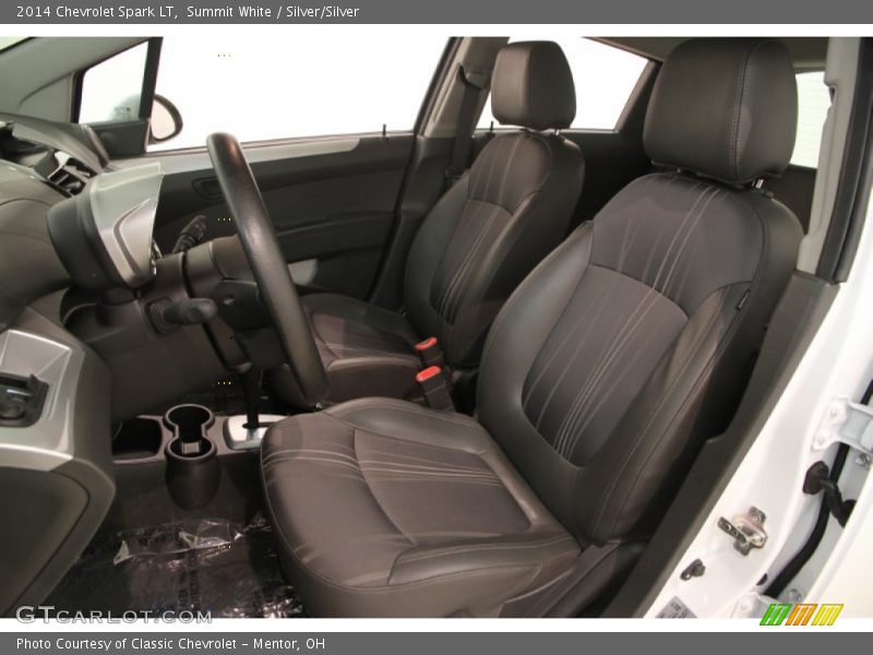 Summit White / Silver/Silver 2014 Chevrolet Spark LT