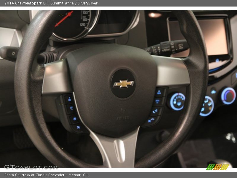 Summit White / Silver/Silver 2014 Chevrolet Spark LT
