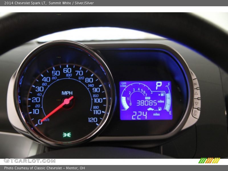 Summit White / Silver/Silver 2014 Chevrolet Spark LT