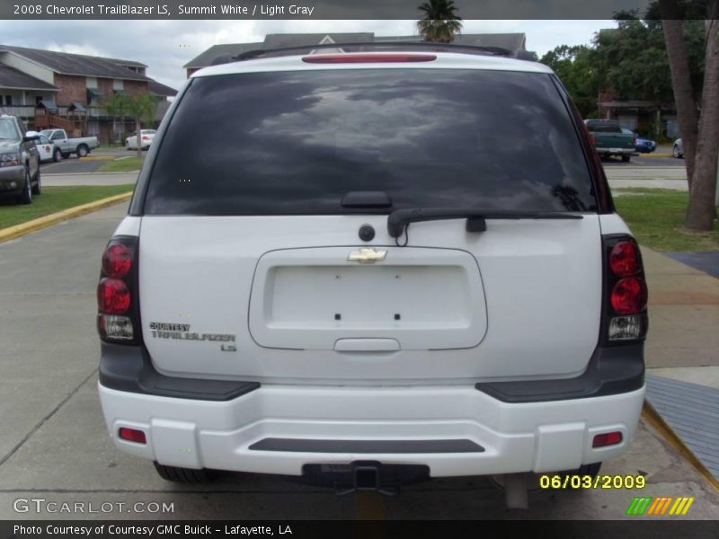 Summit White / Light Gray 2008 Chevrolet TrailBlazer LS