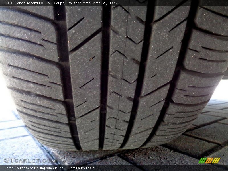 Polished Metal Metallic / Black 2010 Honda Accord EX-L V6 Coupe