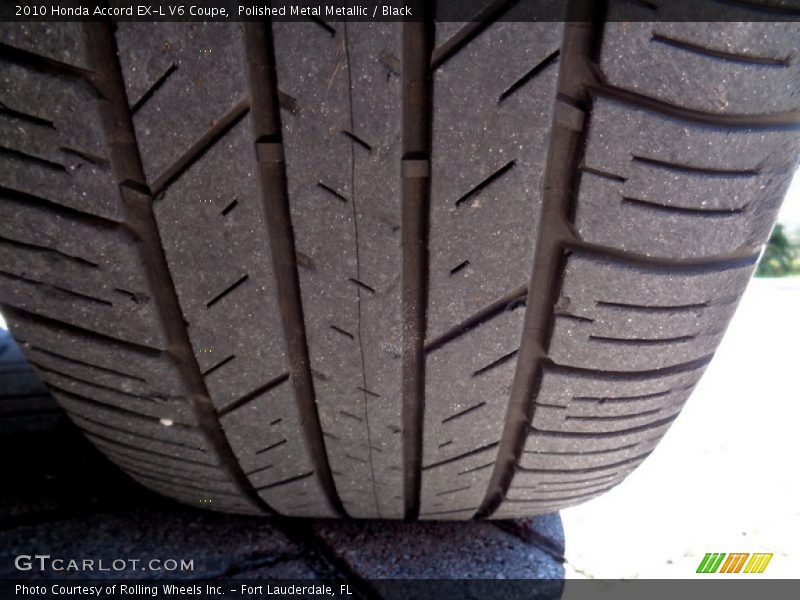 Polished Metal Metallic / Black 2010 Honda Accord EX-L V6 Coupe