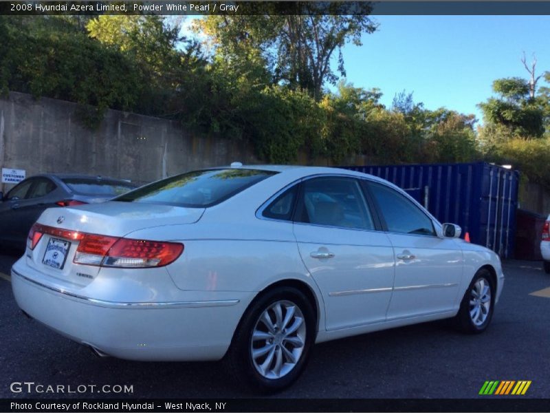 Powder White Pearl / Gray 2008 Hyundai Azera Limited