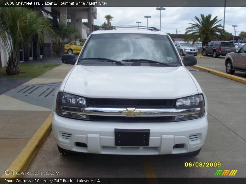 Summit White / Light Gray 2008 Chevrolet TrailBlazer LS