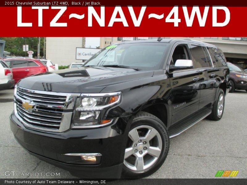Black / Jet Black 2015 Chevrolet Suburban LTZ 4WD