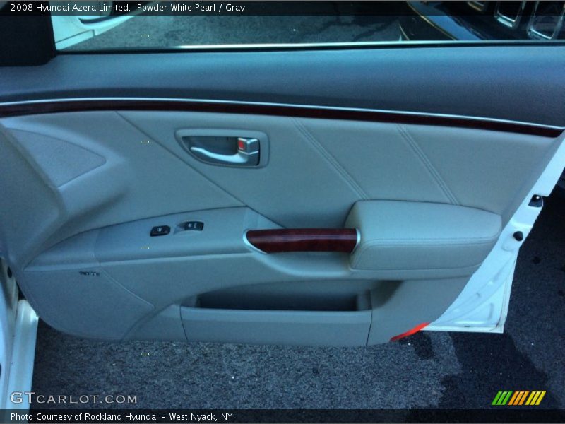 Powder White Pearl / Gray 2008 Hyundai Azera Limited