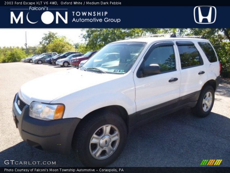 Oxford White / Medium Dark Pebble 2003 Ford Escape XLT V6 4WD