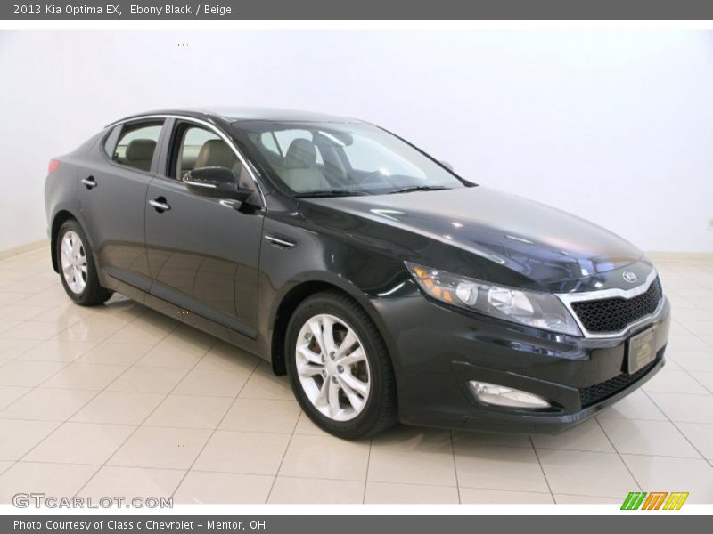 Ebony Black / Beige 2013 Kia Optima EX