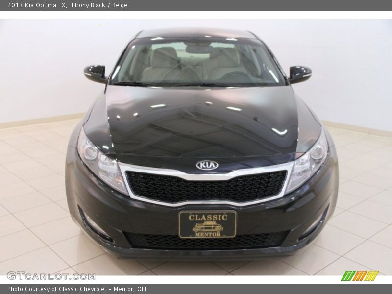 Ebony Black / Beige 2013 Kia Optima EX