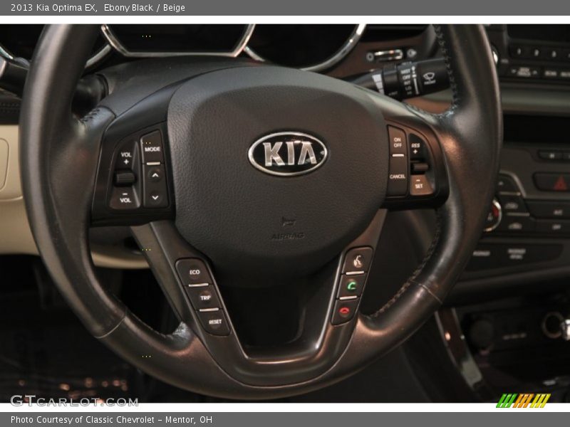 Ebony Black / Beige 2013 Kia Optima EX