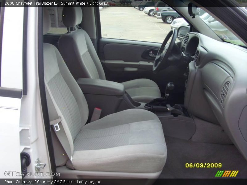 Summit White / Light Gray 2008 Chevrolet TrailBlazer LS
