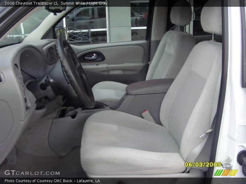 Summit White / Light Gray 2008 Chevrolet TrailBlazer LS