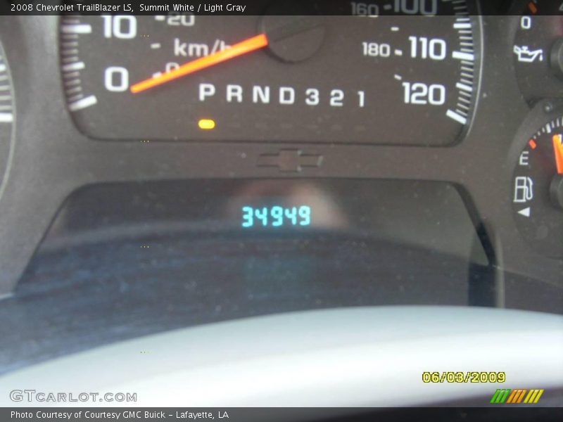 Summit White / Light Gray 2008 Chevrolet TrailBlazer LS