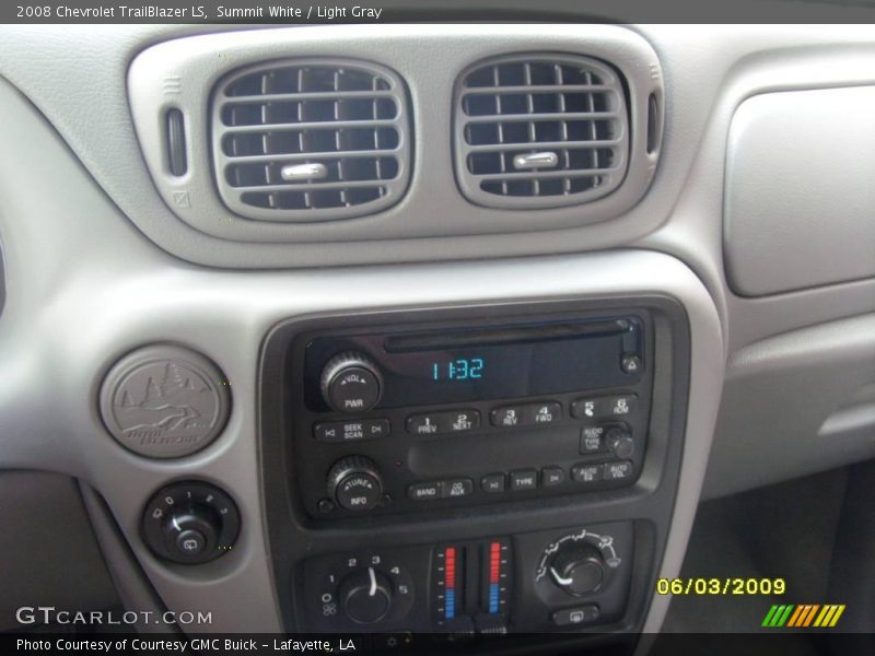 Summit White / Light Gray 2008 Chevrolet TrailBlazer LS